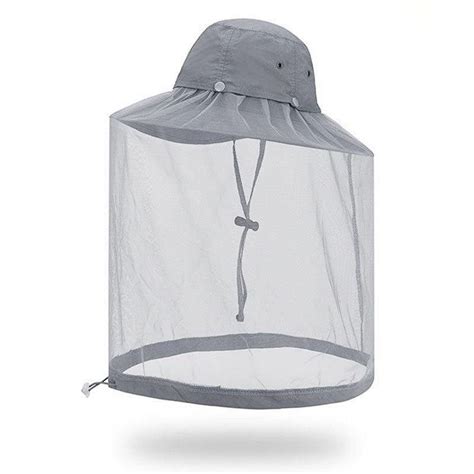 Mosquito Head Net Hat Upf 50 Sun Protection With Hidden Netting For