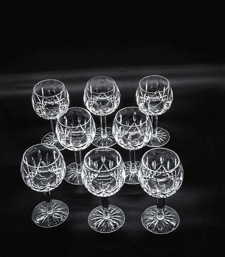 Waterford Crystal Water Goblets Set Of 8 Waterford Crystal Stemware Large Water Goblets Set Of 8