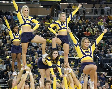 NFL and College Cheerleaders Photos: University of Michigan Cheerleaders