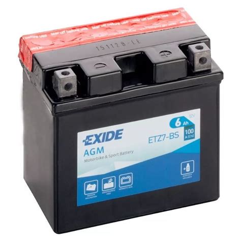 Battery Exide Agm Etz Bs Exide De Ah A Ah