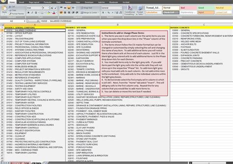 project cost estimate spreadsheet — excelxo.com