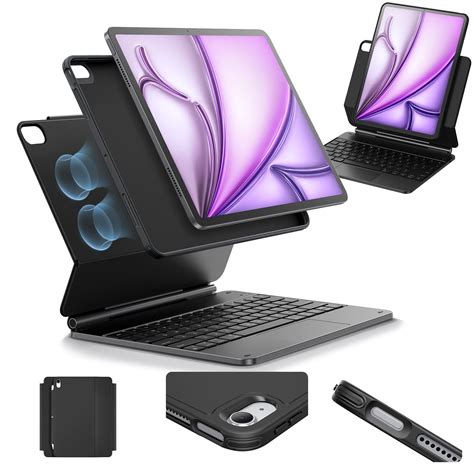 ESR iPad Air 13 Inch Case Keyboard (M3/M2, 2025/2024), Easy-Set