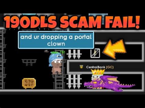 190DLS 200IQ DROP GAME SCAM FAIL 2021 Growtopia YouTube