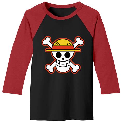 Luffy Straw Hat Pirates Logo - Straw Hat Pirates - Baseball Tees sold ...