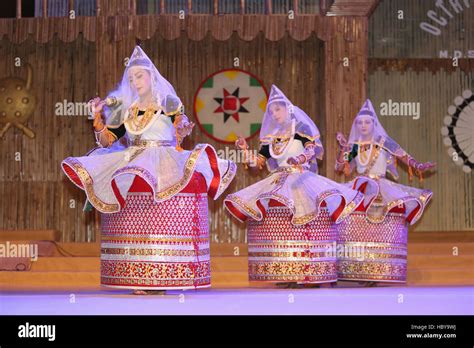 A Dance Group Of Manipur Dancers Performing Manipur Rass Dance On Stage