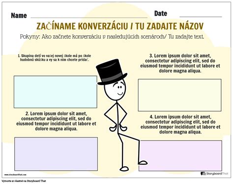 Začatie rozhovoru Storyboard par sk examples