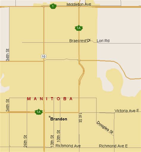 Brandon Map (Region), Manitoba - Listings Canada