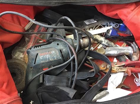 Milwaukee Cordless Angle Grinder Bag With Tools And Elecdrill Sold