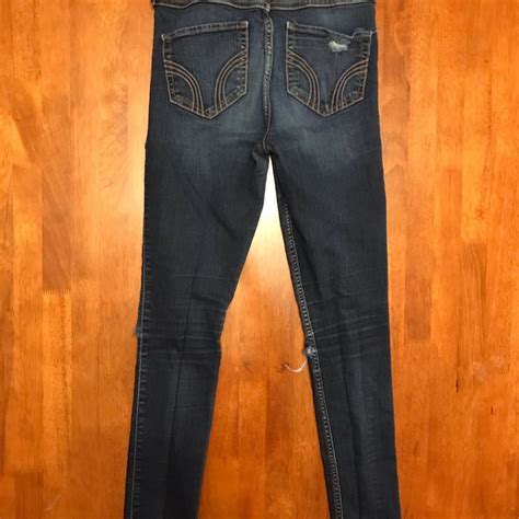 Hollister Super Skinny Hi Rise Distressed Jeans 0r Gem