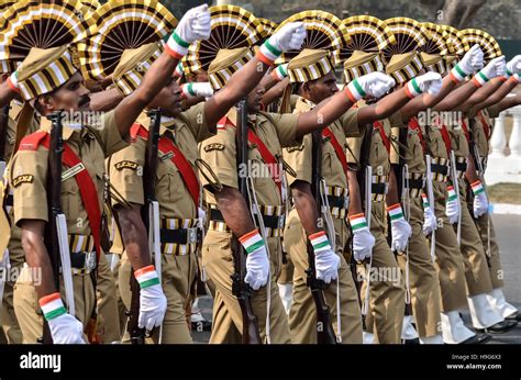 Indian army practice their parade during republic day Stock Photo - Alamy