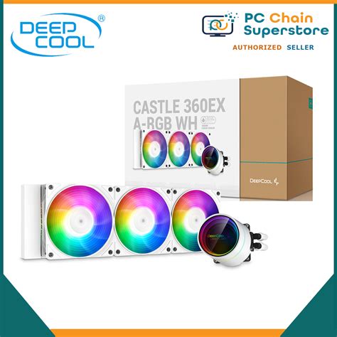 DEEPCOOL CASTLE 360EX A RGB WH 360MM AIO Liquid CPU Cooler ARGB White