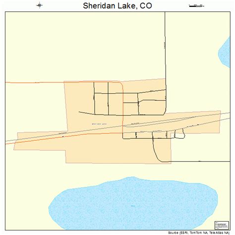 Sheridan Lake Colorado Street Map 0869700