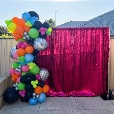 Hot Pink Sequin Backdrop Hire Perth Backdrop Hire