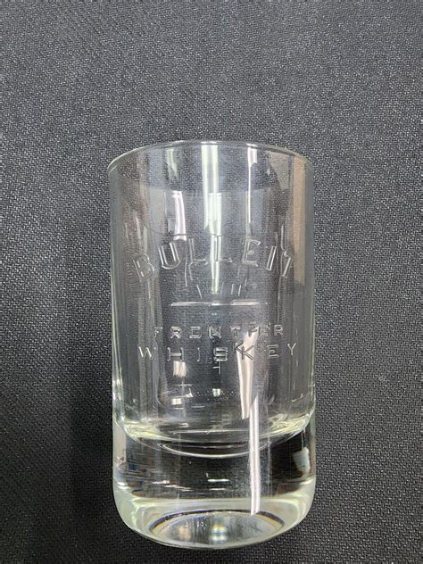 2 Bulleit Bourbon Whiskey Frontier Oval Heavyweight Glasses Italian