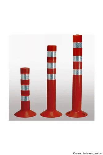 Kti Orange Spring Post With Lane Divider For Dangerous Medians At Rs