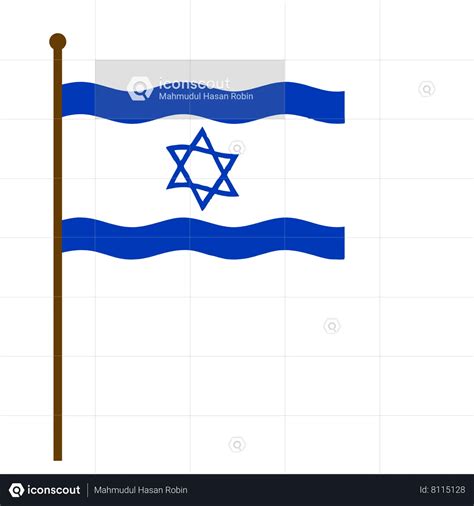 Israel Flag Flag Animated Icon Download In Json Lottie Or Mp4 Format