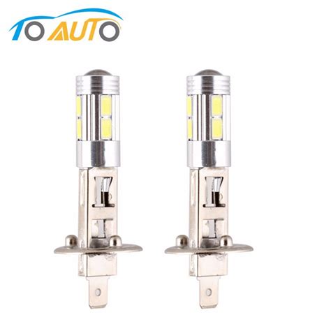 2 Pcs H1 Super Bright White High Power 10 SMD 5630 Auto LED Car Fog