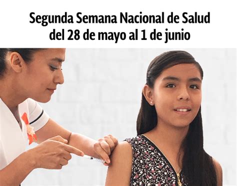 Segunda Semana Nacional De Salud Del De Mayo Al De Junio Centro