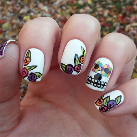 Gorgeous Sugar Skull Nail Design Ideas Fashionre