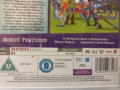 My Little Pony Equestria Girls Rainbow Rocksfriendship Games Dvd Engl