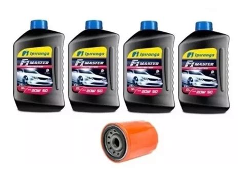 Kit Troca De Oleo Gol Saveiro Parati Motor Ap 1 6 1 8 20w50