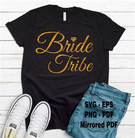 Bride Tribe Svg Bride Svg Bachelorette Party Shirt And Tank Etsy