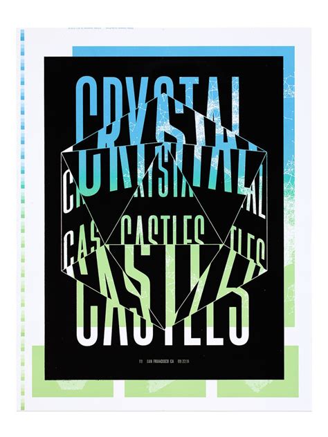 Crystal Castles Overprint On Makeready Offset Sheet For A Special