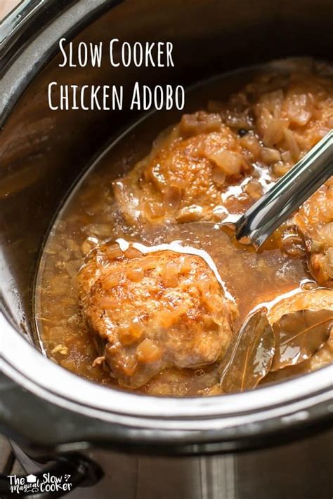 Slow Cooker Chicken Adobo - The Magical Slow Cooker