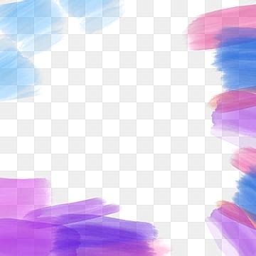 Purple Brush Png Transparent Blue Purple Brush Border Brush Frame