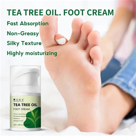 Tea Tree Oil Foot Cream 169oz Alcohol Free Moisturizing Formula With