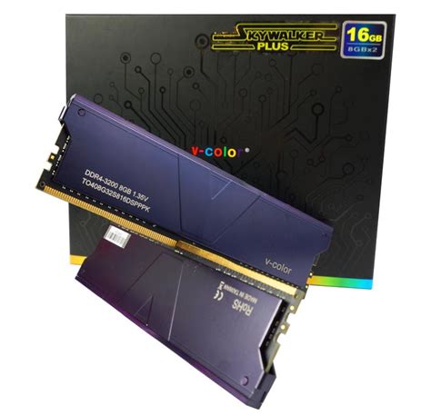 Pamięć ram 16GB Skywalker PLUS fioletowe 3200 Mhz Komtek24