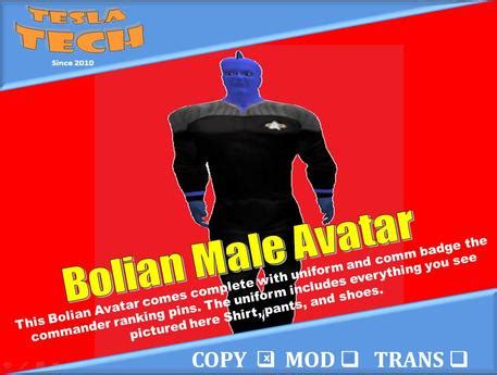 Second Life Marketplace - Tesla Tech ---Bolian Male Avatar