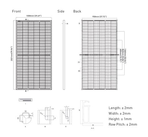 Jinko Solar 395w Mono Split Bifacial Silver Frame Clear Backsheet 1500v