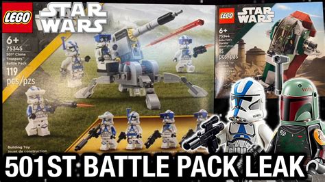 Lego Star Wars 2023 Sets Leak 75345 501st Battle Pack And 75344 Slave 1 Lego News Youtube