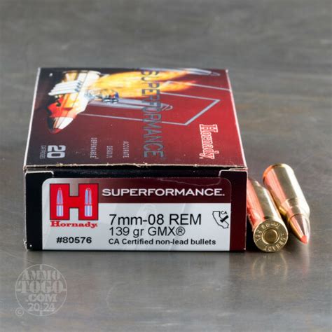 Mm Remington Ammo Rounds Of Grain Gmx By Hornady