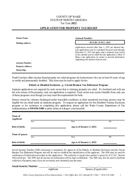 Fillable Online Tax Relief Homestead Circuit Breaker V3 Fax Email