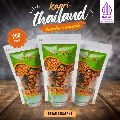 Jual Kacang Bali Kapri Bumbu Rempah 200gr Standing Klip Shopee Indonesia