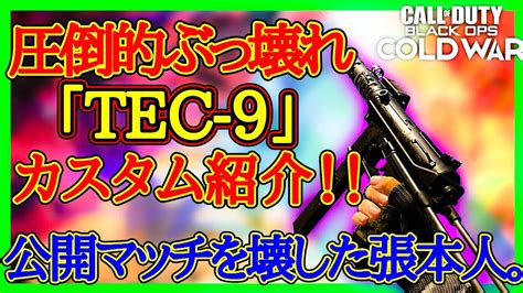 【codbocw】脅威の火力3発キル！！『tec 9』カスタム紹介！！溶け過ぎ注意。call Of Duty Black Ops