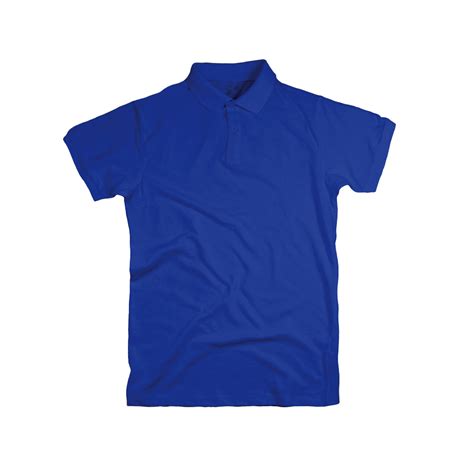 Royal Blue Cotton Rich Collar T Shirt Print My Tee