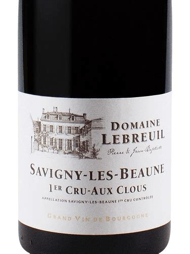 Domaine Lebreuil Savigny les Beaune 1er Cru Aux Clous Rouge Vivino 日本