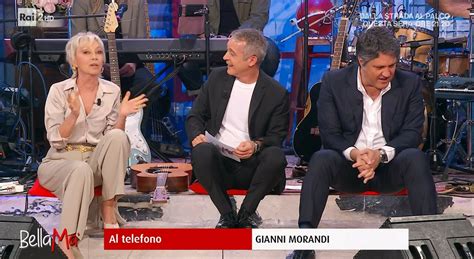 Bellamà Gianni Morandi telefona e canta in diretta E Pierluigi