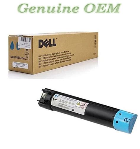 P N Original Oem Dell Toner Cartridge Cyan High Yield Genuine Sealed