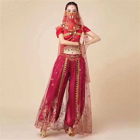 Sari Bollywood Jasmine Bellydance Costume Indian Dance Embroider