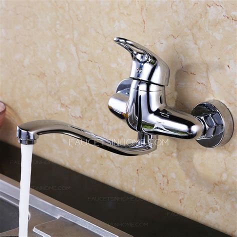 Top Rated Wall Mounted Two Holes Kitchen Sink Faucet