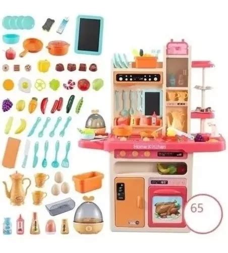 Home Kitchen Cocina Cocinita Infantil Luz Sonido Y Agua 65 Meses Sin