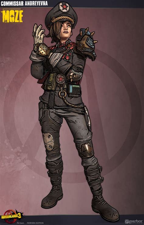 Artstation Moze Commissar Andreyevna Borderlands 3 Adrien Simon In