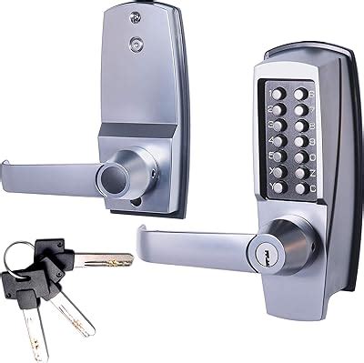 Jounjip Mechanical Keyless Combination Lever Handle Door Lock Passage