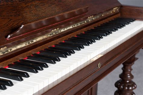 F Schilling Victorian Carved Upright Piano Antique Piano Shop