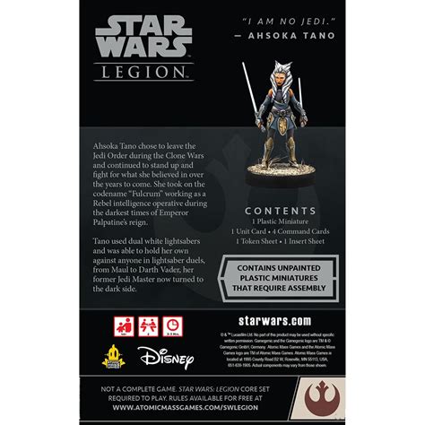 Star Wars Legion Ahsoka Tano Operative Expansion