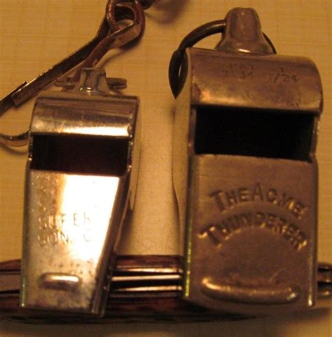 Vintage Large The Acme Thunderer Brass Whistle England And A Super